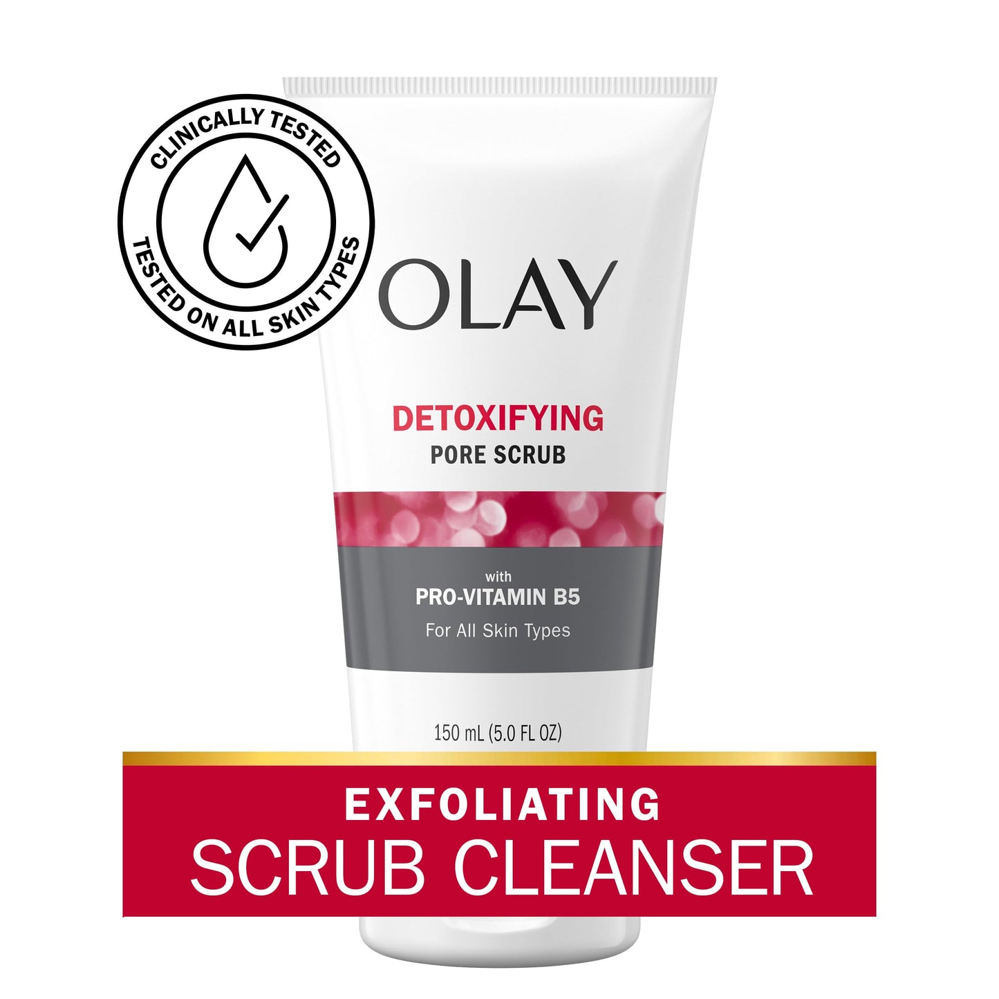 Olay Regenerist Detoxifying Pore Scrub Facial Cleanser, 5 Fl Oz