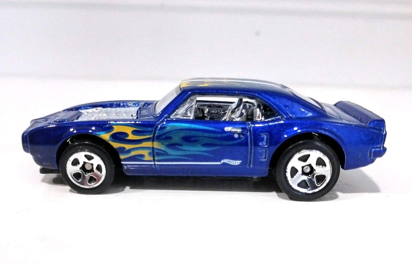 Hot Wheels 2018 Die-Cast Vehicle Hw Flames - Custom '67 Pontiac Firebird (Dark Blue)