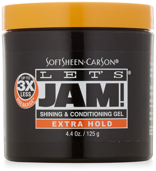 SoftSheen-Carson Dark and Lovely Let's Jam, Shining and Conditioning Gel, Extra Hold, For all Hair Types, Styling Gel Also Great for Braiding
