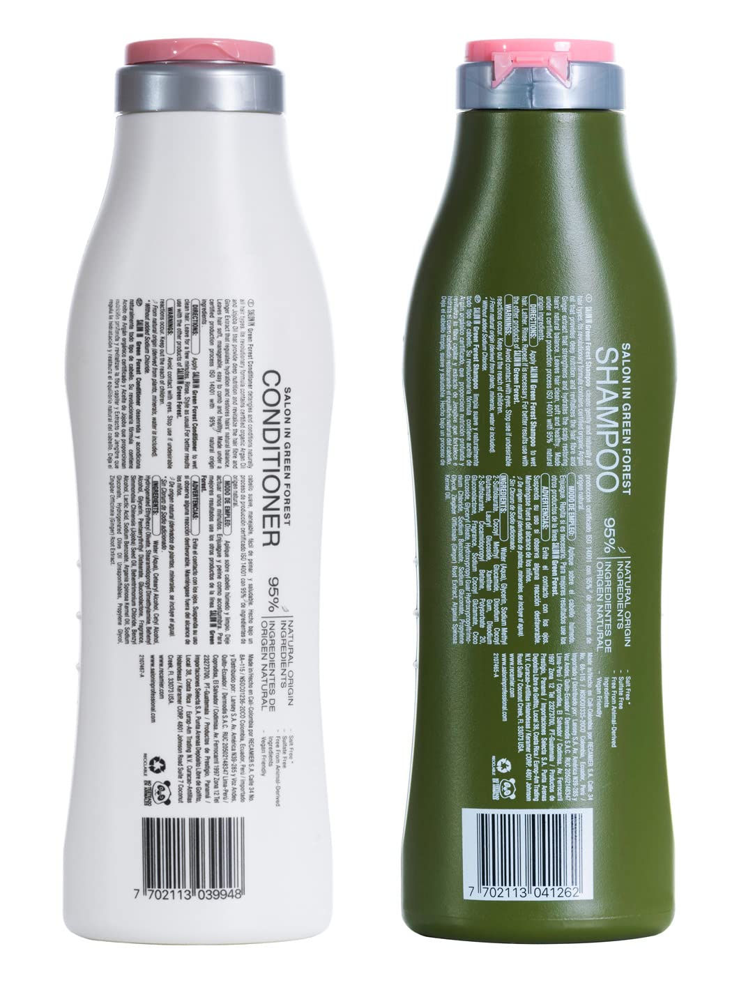 Recamier Professional Salon In Hair Care Treatment Set Organic Shampoo and Conditioner Sulfate Free 10.1 OZ