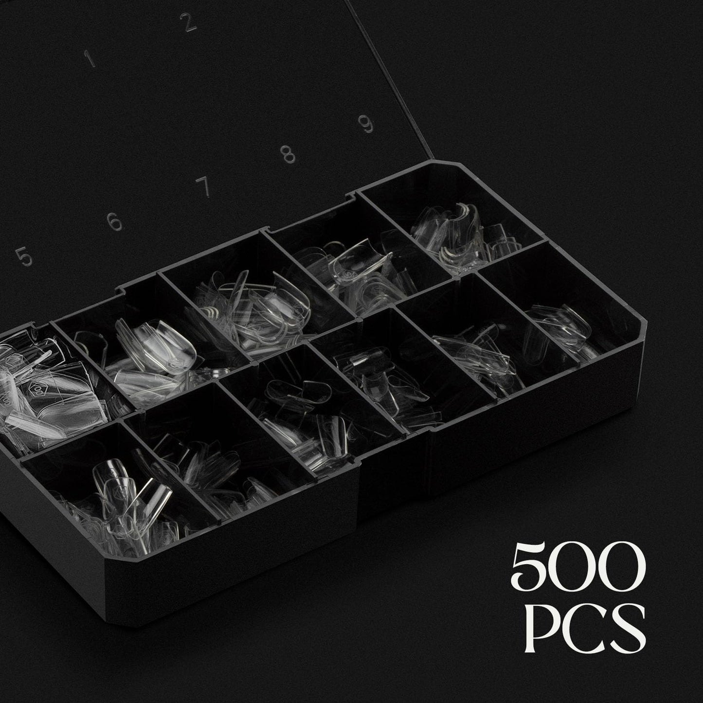 Apres Gel-X® Natural Square Short Tip Box | 500pc Gel-X Tips, 11 Sizes 00-9, Premium Quality Beauty and Personal Care APRÉS
