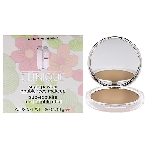 Clinique Superpowder Double Face Powder Foundation Makeup | 2-in-1 Powder + Foundation | Medium Coverage + Matte Finish, 0.35 oz, Light