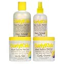 CurlyKids Bundle with Hair Detangler, Kids Shampoo, and Conditioner for Curly, Frizzy & Wavy Hair | Sulfate & Paraben-Free Formula