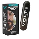 VOLT Grooming Temporary Instant Beard Color for Men, Quick Drying Plant-Based Brush On Beard, Mustache & Eyebrow Color, Sensitive Skin Safe, Burnt