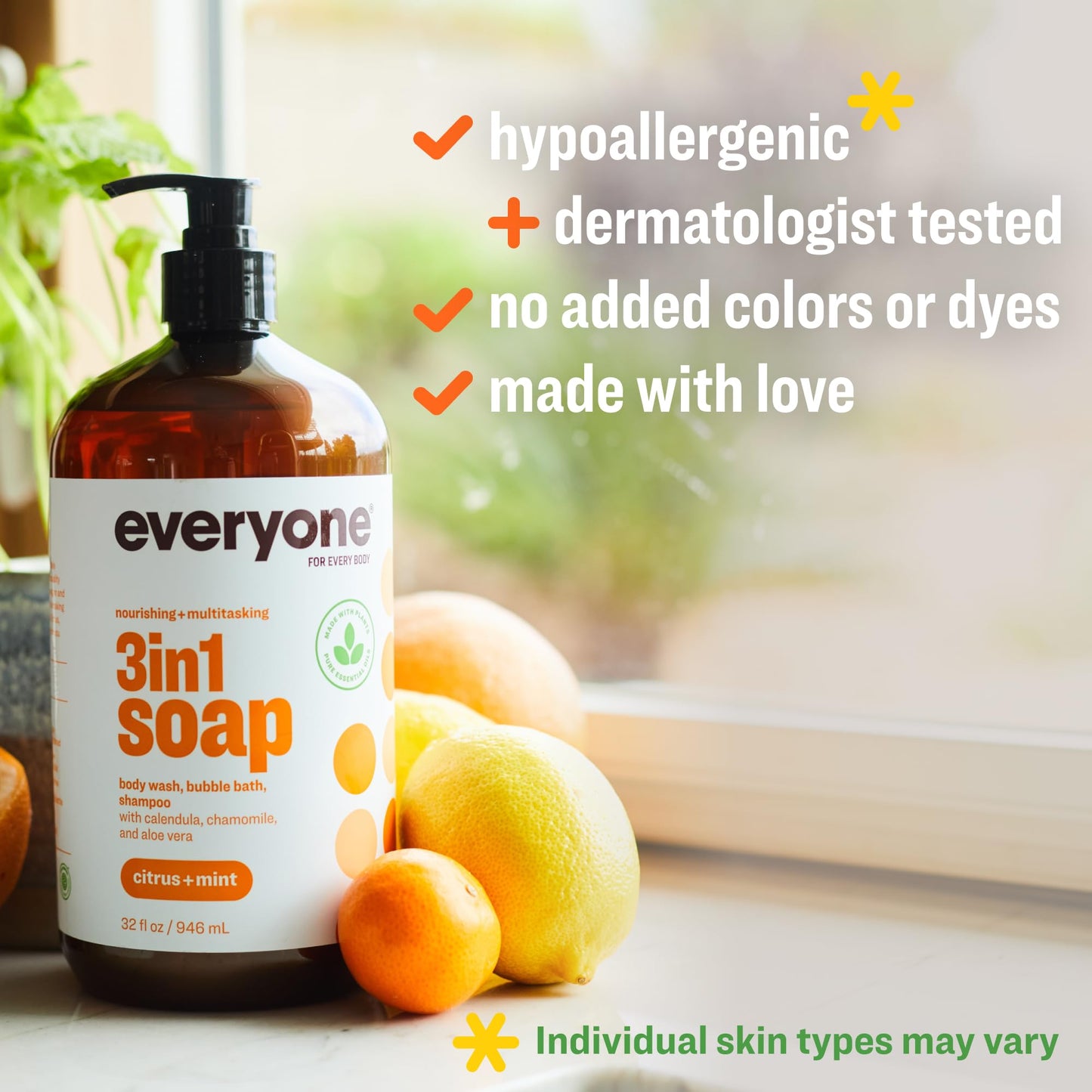 Everyone 3-in-1 Soap, Citrus/Mint, 32 Ounce