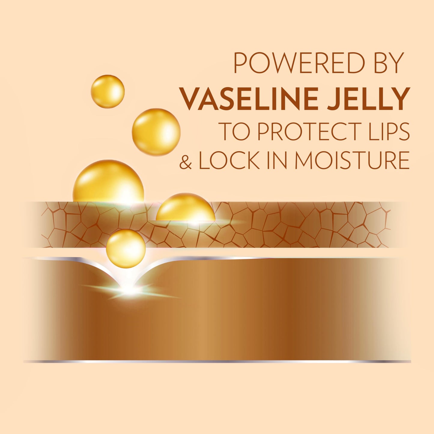 Vaseline Lip Therapy Creme Brulee 0.25 Ounce Jar (8 Pack) Disply