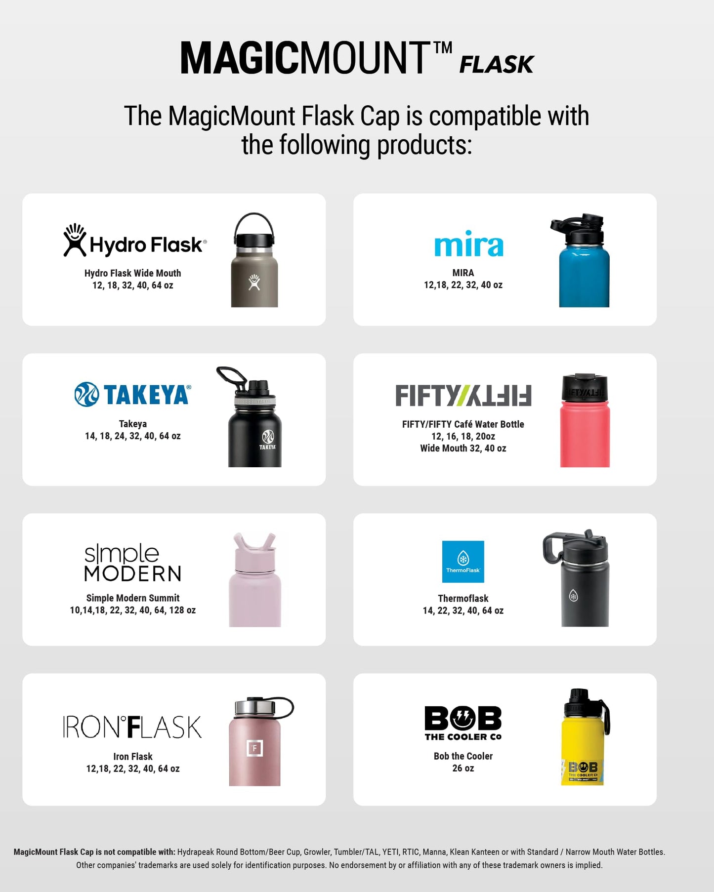 Scosche MFMSCAP Water Bottle Lid Replacement with MagSafe Phone Holder for Wide Mouth Refillable Water Bottles, Magnetic Phone Mount Compatible…