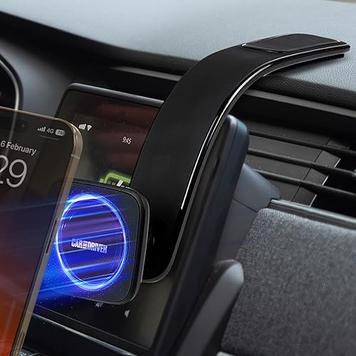 Car and Driver Magnetic Phone Holder for Car, Dashboard Phone Mount with Flexible Aluminum-Alloy Arm, Compatible with MagSafe Devices and iPhone 16…