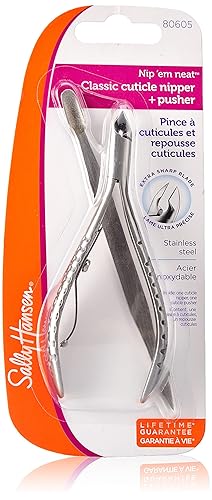 Sally Hansen Beauty Tools, Nip'em Neat-Cuticle Nipper, Pusher, Half Jaw, 1 count, Cuticle Cutter, Cuticle Nipper, Cuticle Clippers, Cuticle Trimmer