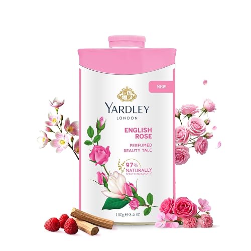 Yardley London English Rose Perfumed Deodorizing Talc Talcum Powder 100gm