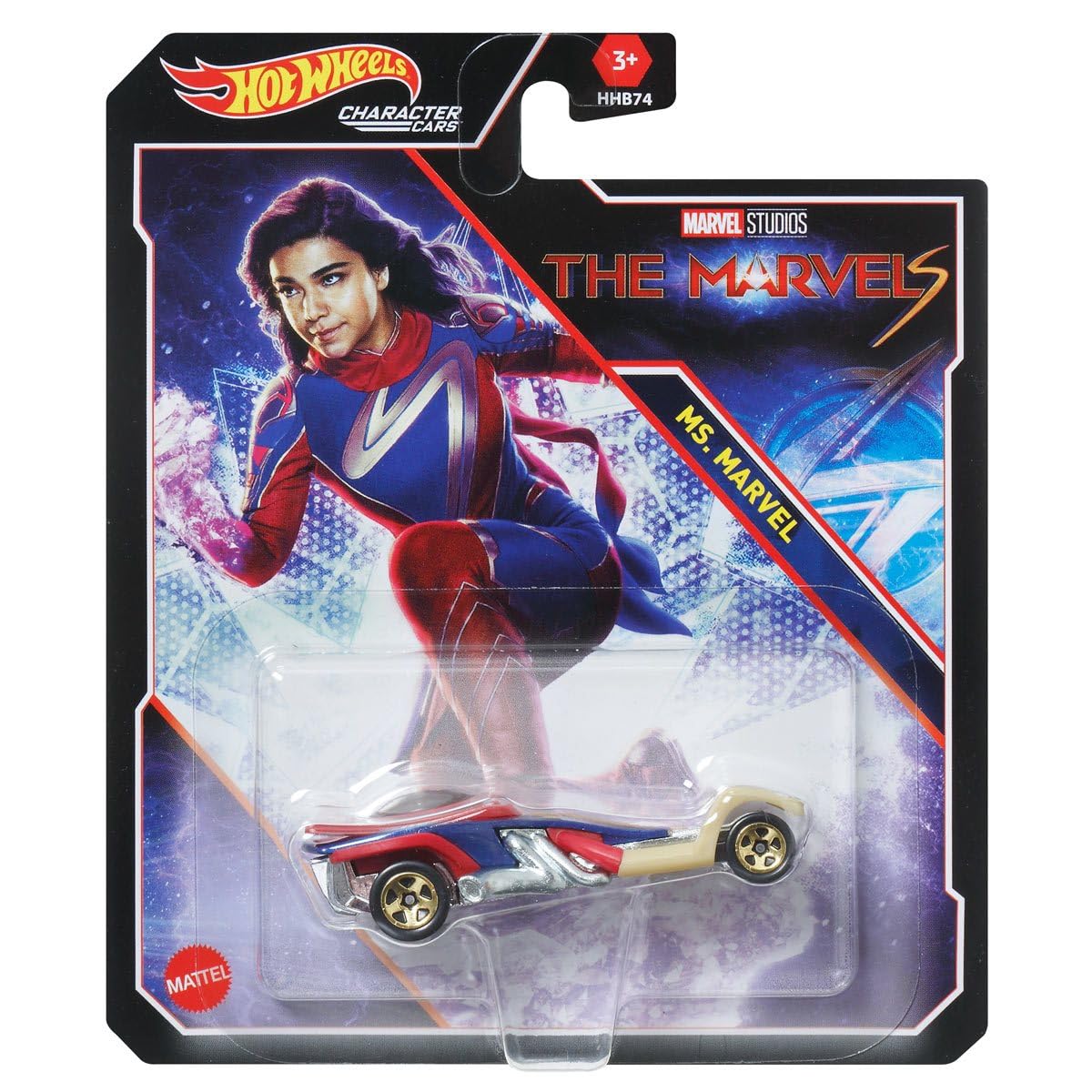 Hot Wheels Character Cars - Complete 6‑Pack (HHB74‑956G) | Includes Black Panther, Namor, Shuri, Ms. Marvel, Captain Marvel & America Chavez | 1:64…
