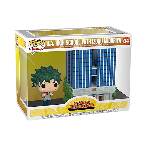 Funko Pop! Town: My Hero Academia - U.A. High School with Deku in Uniform, Multicolor