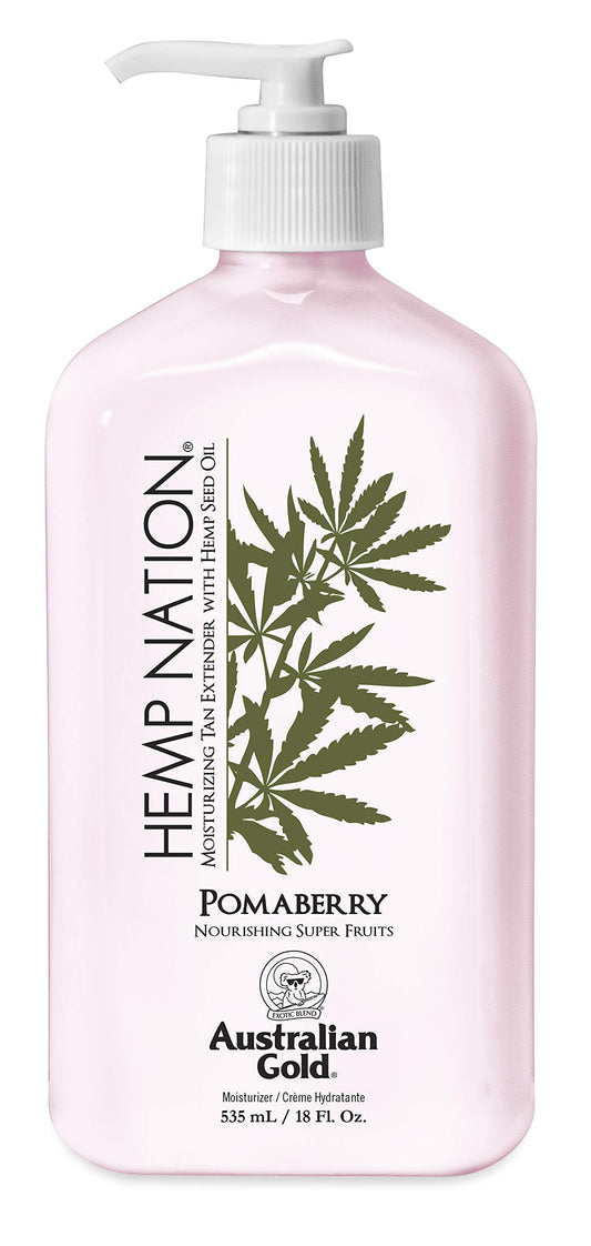 Australian Gold Hemp Nation Moisturizing Tan Extender Lotion, Hemp Seed Oil, Pomaberry, 18 Fl Oz Beauty & Personal Care Australian Gold