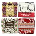 Greenwich Bay Shea Butter Soap Sampler - Boxed Set of 4 Assorted Scents (Christmas Holiday 4)