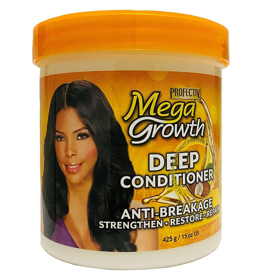 Mega Growth Anti-Breakage Strengthening Deep Conditioner - Hydrating Hair Mask, Restores & Repairs Damaged Fragile Hair, Revitalizes, Renews