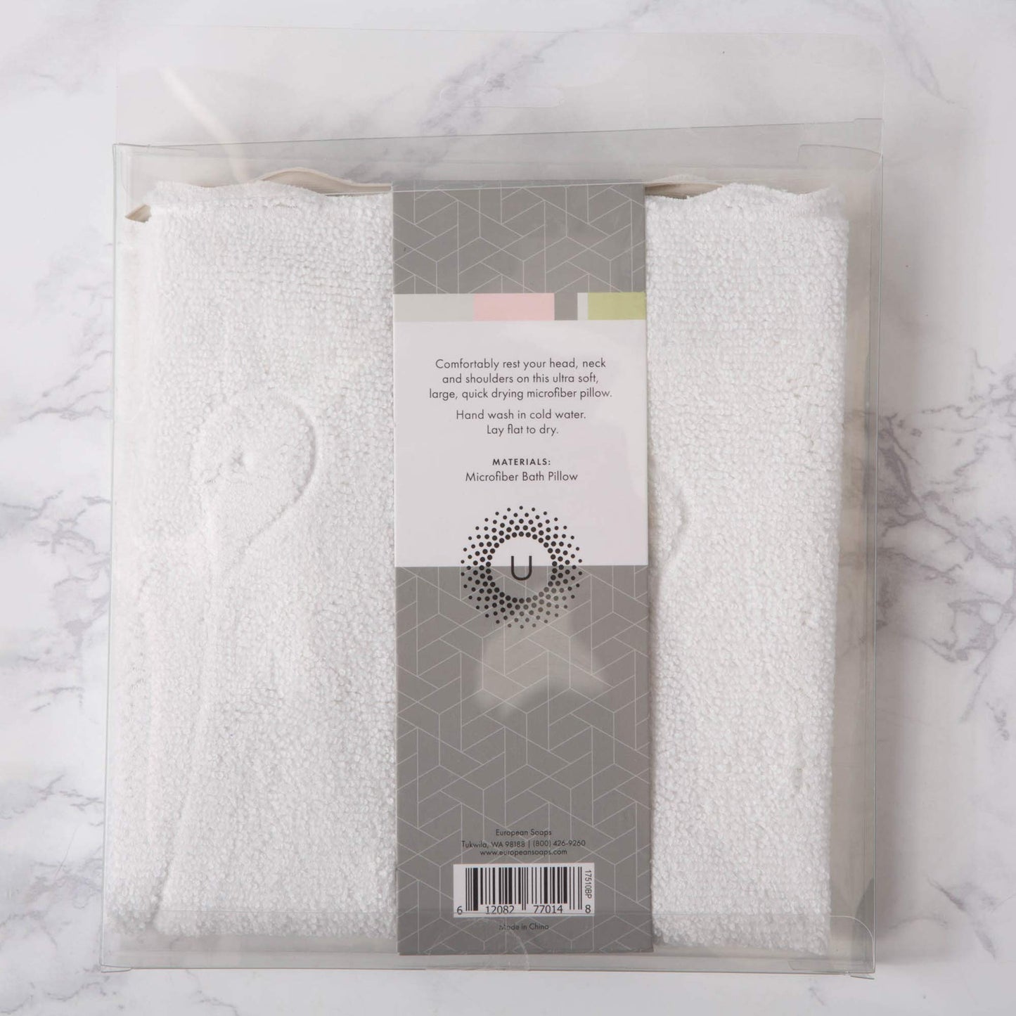 Urbana Spa Prive Home Spa Collection, Microfiber Bath Pillow Beauty and Personal Care Urbana