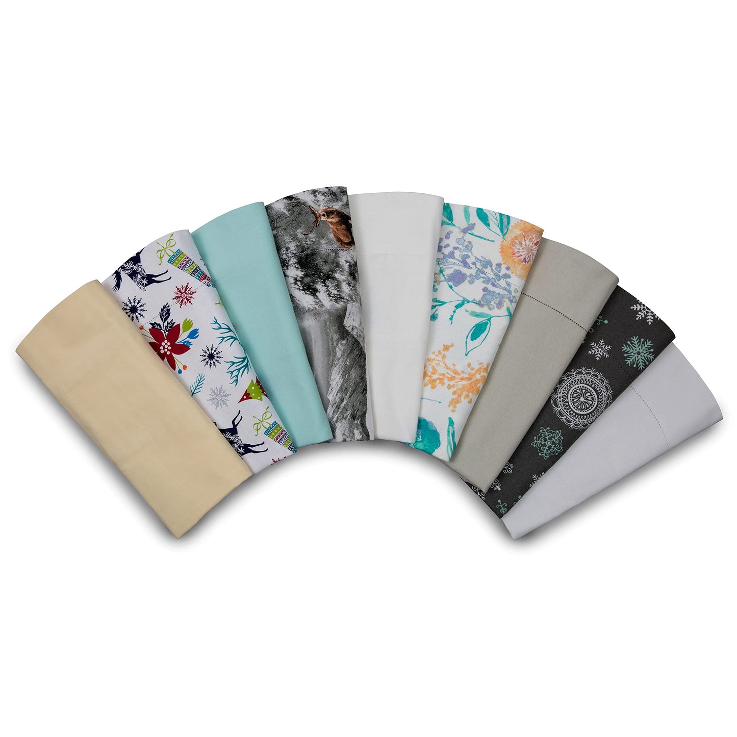 Celeste Home 190 GSM Cal King, Storm Grey Sheet Set- Warm & Cozy - 100% Cotton Flannel Pre-Shrunk - Extra Soft - Deep Pockets - Easy Fit - Elastic All