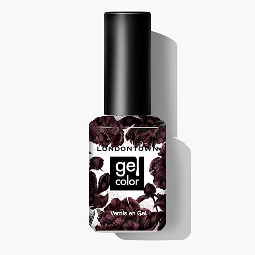 LONDONTOWN UV/LED Gel Nail Polish, Shimmery Pinot Noir Purple, Spilled Wine, 0.4 Fl Oz, Long Lasting, Chip Resistant High Shine Color Beauty & Personal Care LONDONTOWN