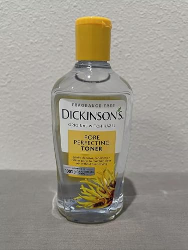 Dickinson's Original Witch Hazel Pore Perfecting Toner, 100% Natural, 16 Ounce Fragrance Free