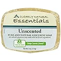 Clearly Naturals Unscented Glycerin Soap (12x4 Oz)12