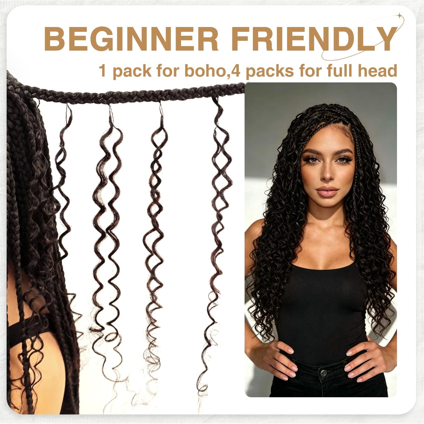 Miracle Knots Crochet Human Hair, Pre-Separated Deep Wave Crochet Hair for Black Women, Easy Install Hook Design, Invisible Natural Look, Lightweight Beauty and Personal Care DRESSMAKER