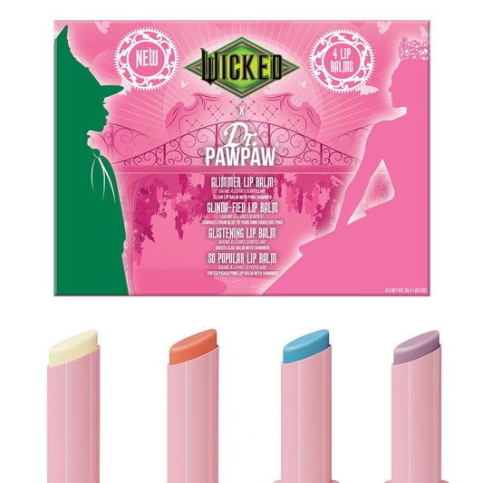 Dr. PawPaw Glinda Wicked Balm Collection - Natural Lip Balm with Aloe Vera - Gluten Free Lip Moisturizer to Nourish, Soften and Hydrate - 4 pc Beauty and Personal Care Dr. PAWPAW ORIGINAL BALM