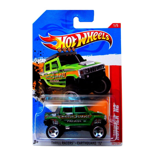 Hot Wheels 2012 Thrill Racers Earthquake Hummer H2 1 of 5 Green