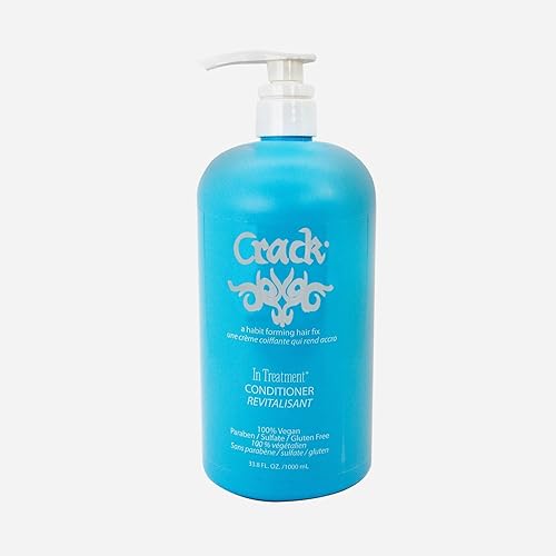 Crack HAIR FIX Conditioner with Pump Bottle | Intense Hydration & Frizz Control | Strengthens, Detangles & Restores Shine | Sulfate-Free, Vegan