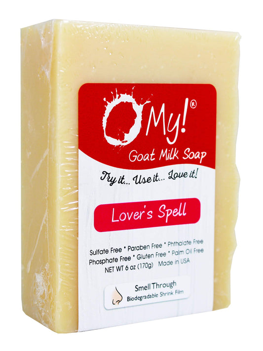O My! Goat Milk Soap :: All Natural Hand, Face & Body Soap, 6 Oz. Bar :: Handmade in USA with Farm Fresh Goat's Milk :: Lightly Scented, Non Drying