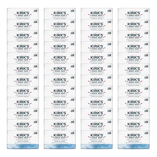 Kirk's Castile Bar Soap for Men, Women & Children - Made with Premium Coconut Oil, Sensitive Skin Formula, Vegan, Non GMO, Original Fresh Scent, 4 oz.