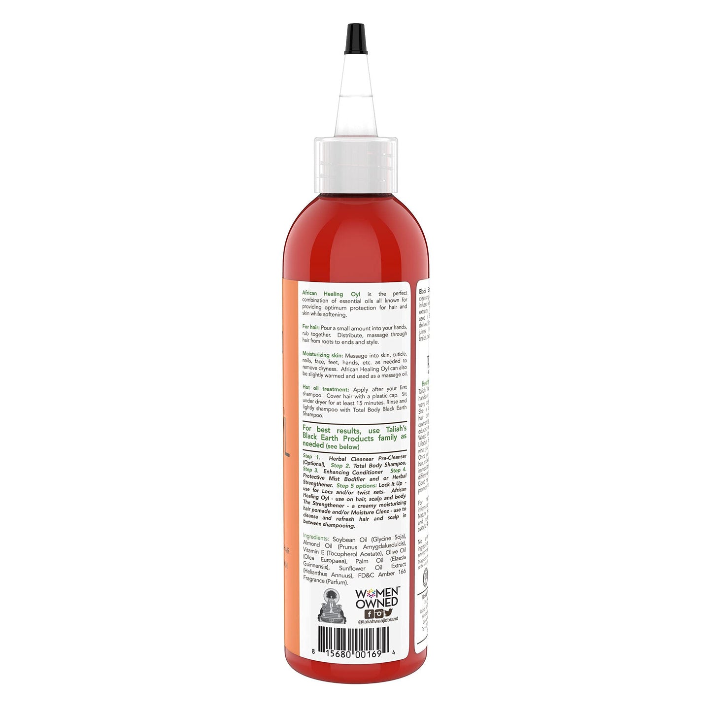 Taliah Waajid Black Earth Products African Healing Oyl | Total Body Oil | Softens, Moisturize, Coats, and Protects Hair & Skin | Infused with Vitamin