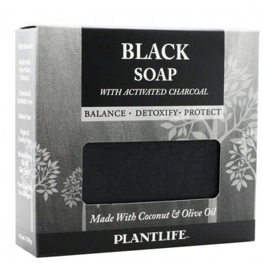 Plantlife Black Bar Soap - Moisturizing and Soothing Soap for Your Skin - Hand Crafted Using Plant-Based Ingredients - Made in California 4.5oz Bar Beauty & Personal Care Plantlife