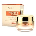 Azure Cosmetics Vitamin C & Collagen Face Moisturizer - Dermatologist Tested, Anti-Aging, Skin Tightening & Brightening, Clean, Cruelty-Free Face
