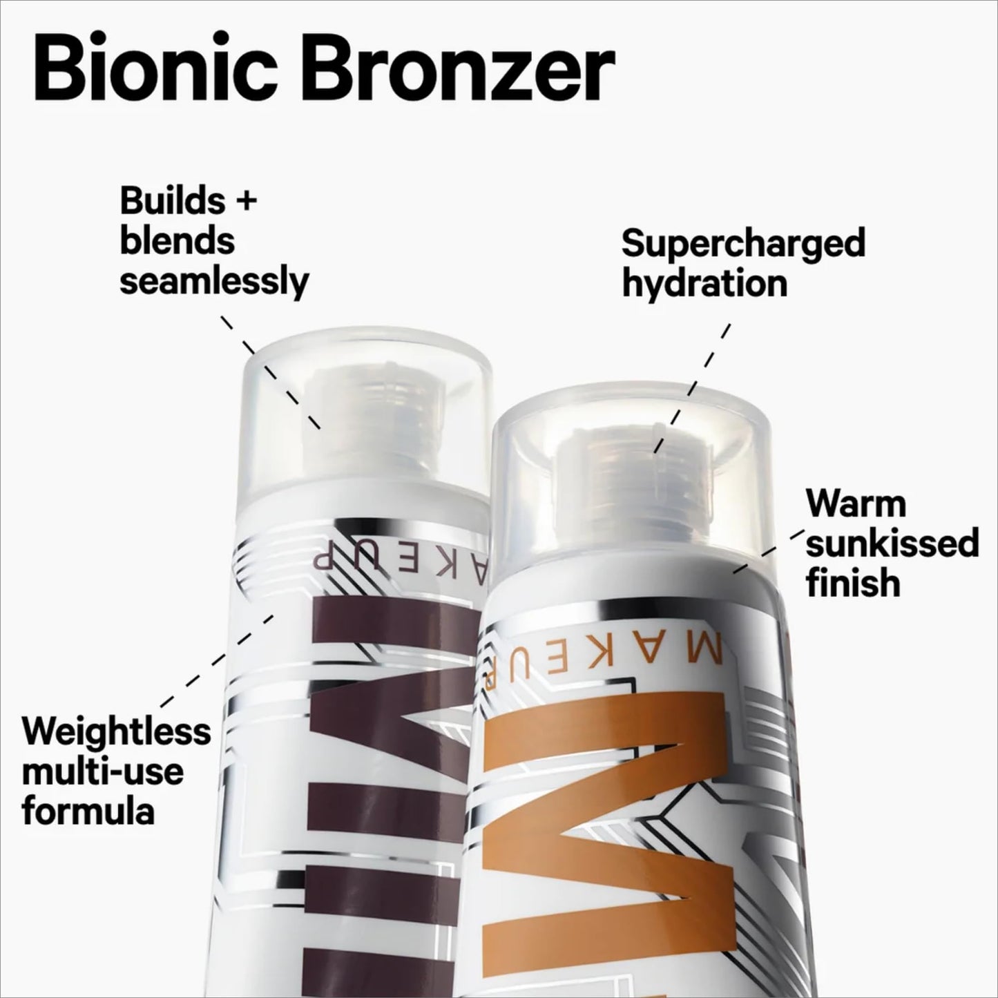 Milk Makeup Bionic Bronzer, Shapeshift (Medium Bronze) - 0.6 fl oz - Hydrating Liquid Bronzer - Buildable, Blendable Color - Warm, Sunkissed Finish