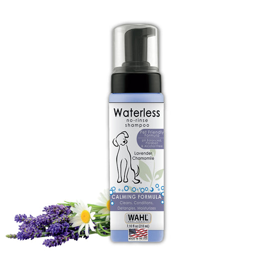 Wahl USA Pet Waterless No-Rinse Shampoo – Lavender & Chamomile for Cleaning, Conditioning & Detangling Dogs & Cats, 7.1 Oz          Ask ChatGPT