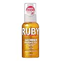 Ruby Kisses Shimmer Fragrance Body and Hair Mist Spray, Vanilla Glitter Body Perfume Spray, Skin Perfume, Liquid Illuminator Highlighter for Skin