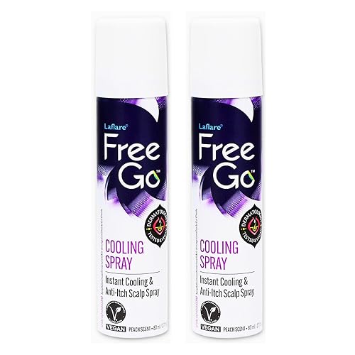 Laflare Cooling Spray for Braiding, Wig & Weaving. Instantly Reduce Temperature & Relief Itchy Scalp and Skin, Vegan(Biotin, Tea Tree, Castor Oil) 80