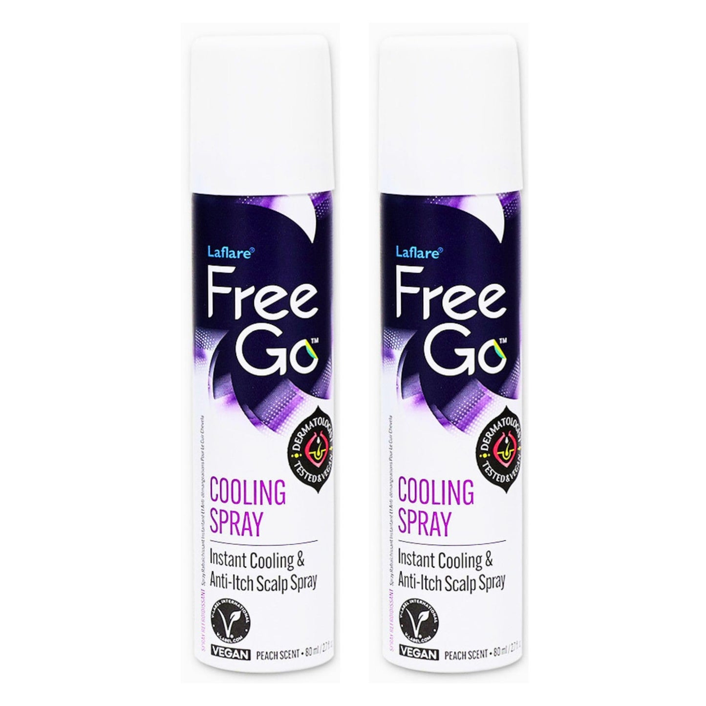 Laflare Cooling Spray for Braiding, Wig & Weaving. Instantly Reduce Temperature & Relief Itchy Scalp and Skin, Vegan(Biotin, Tea Tree, Castor Oil) 80