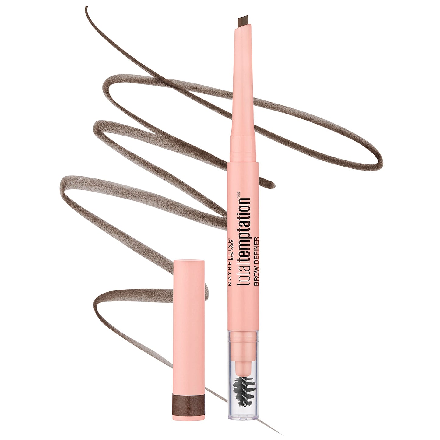 Maybelline Total Temptation Eyebrow Definer Pencil, Medium Brown, 1 Count Beauty and Personal Care MAYBELLINE