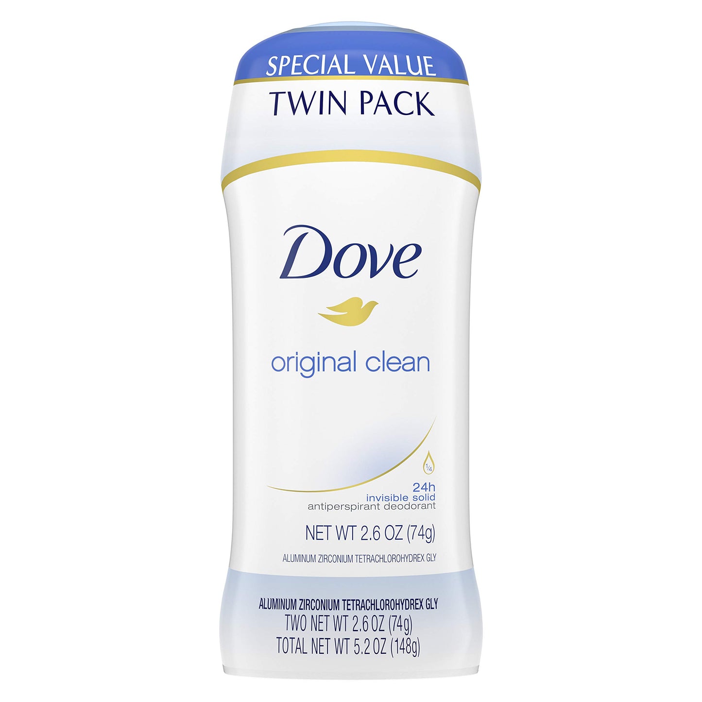 Dove Antiperspirant Deodorant 24-hour Sweat Protection Original Clean Deodorant for Women 2.6 oz, 2 Count Beauty and Personal Care Dove