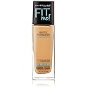 Maybelline New York Fit Me Matte Plus Poreless Foundation Makeup, Rich Tan, 1 Fluid Ounce