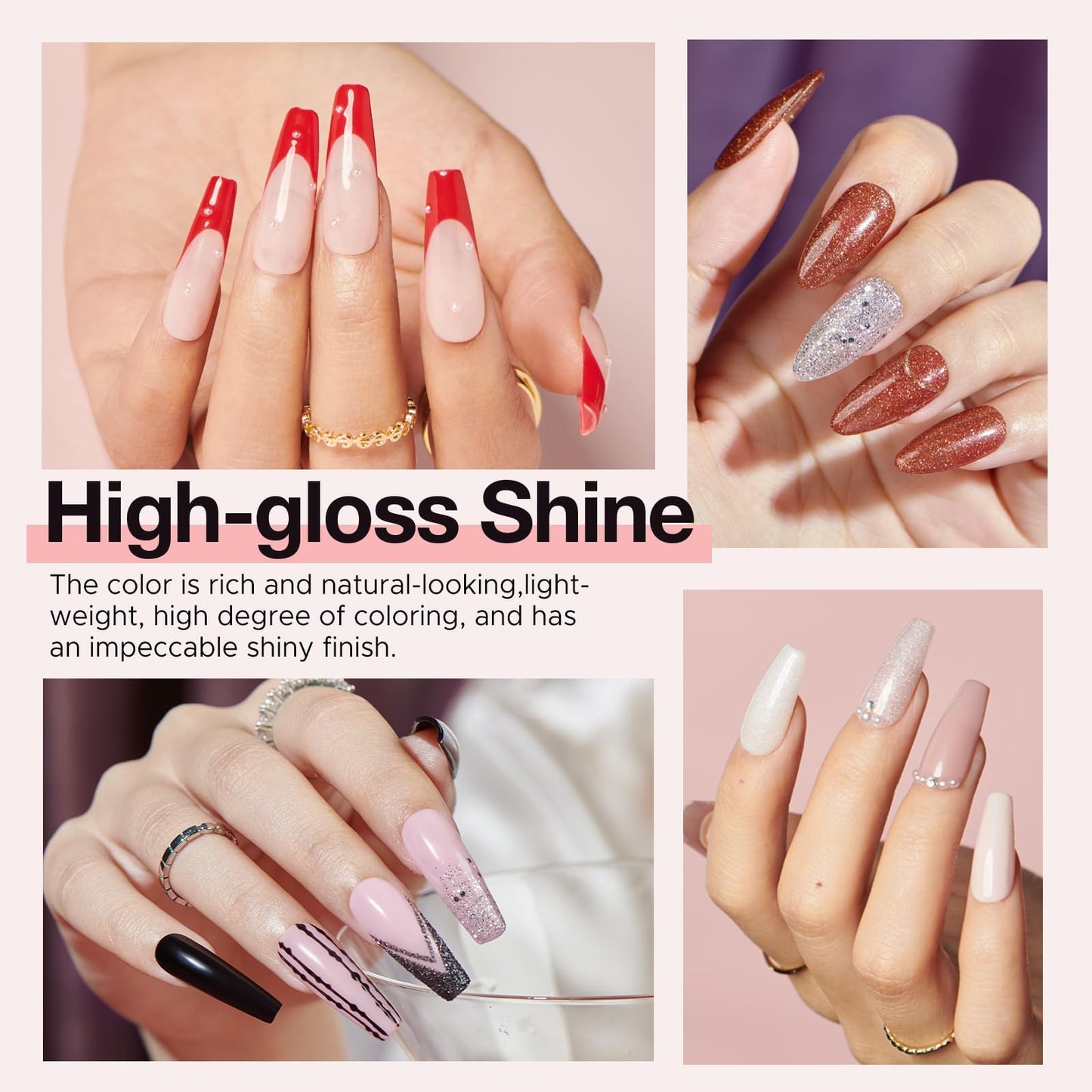 AzureBeauty 31 Pcs Dip Powder Nail Kit Starter, 20 Colors Glitter Nude Pink Gray Red Dip Powder Liquid Set with Top & Base Coat Activator for French Beauty and Personal Care AZUREBEAUTY