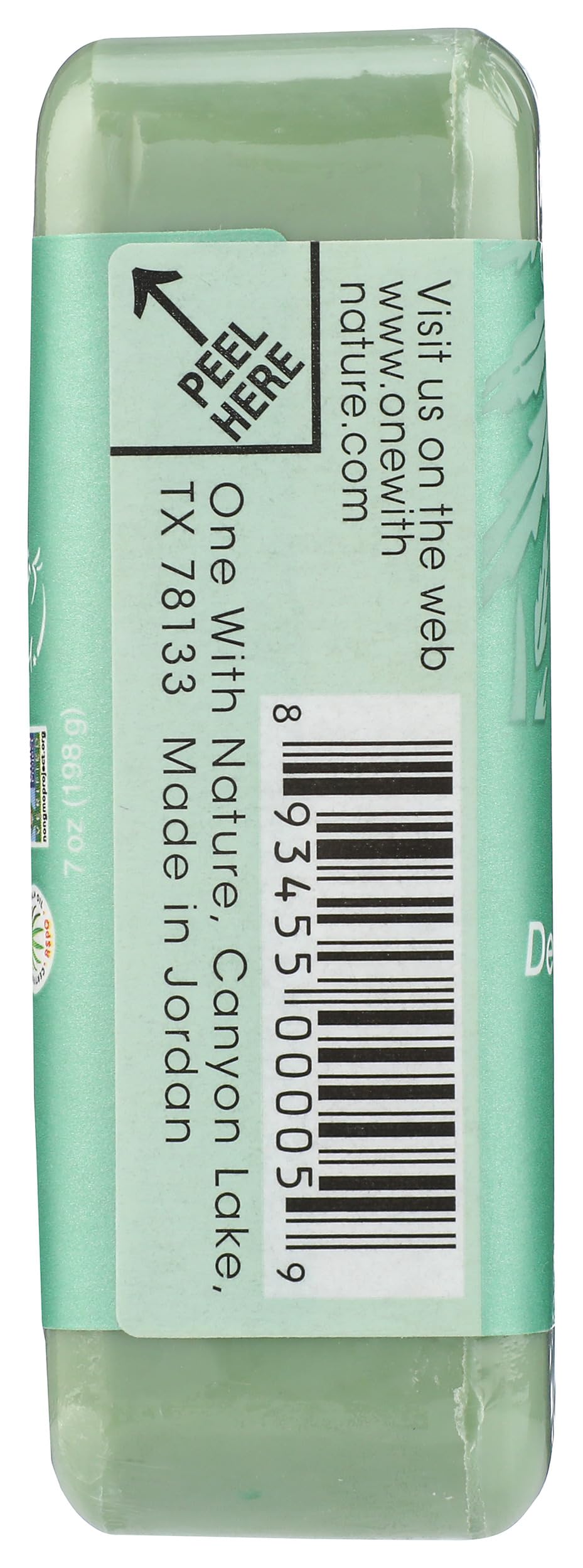 One With Nature Dead Sea Hemp Bar Soap, 7 OZ