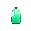 H8O 1 Gallon Square BPA Free Water Bottle with 48mm Cap (Green)