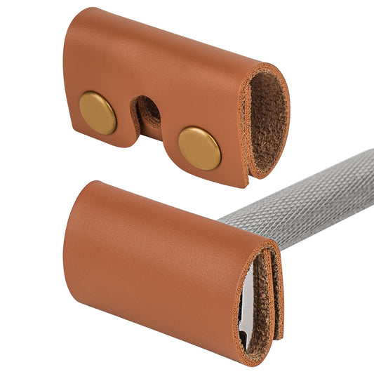 Linkidea Safety Razor Head Vegan Leather Cover, Double Edge Safety Razor Cover for Travel, Butterfly Razor Shaving Accessories Compatible with Merkur Beauty and Personal Care Linkidea