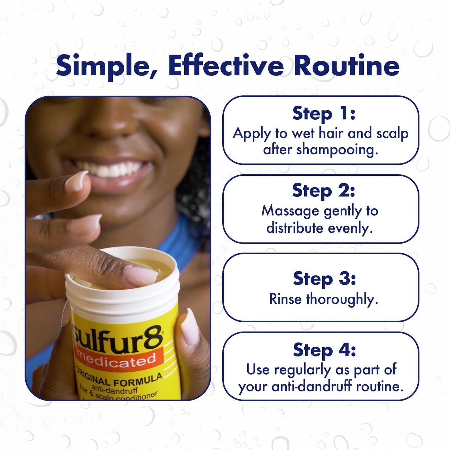 SULFUR8 Medicated Anti-Dandruff Hair & Scalp Conditioner 2 oz - Helps Control Dandruff, Soothes Itchy Scalp & Moisturizes Hair with Refreshing Clean Beauty and Personal Care SULFUR8