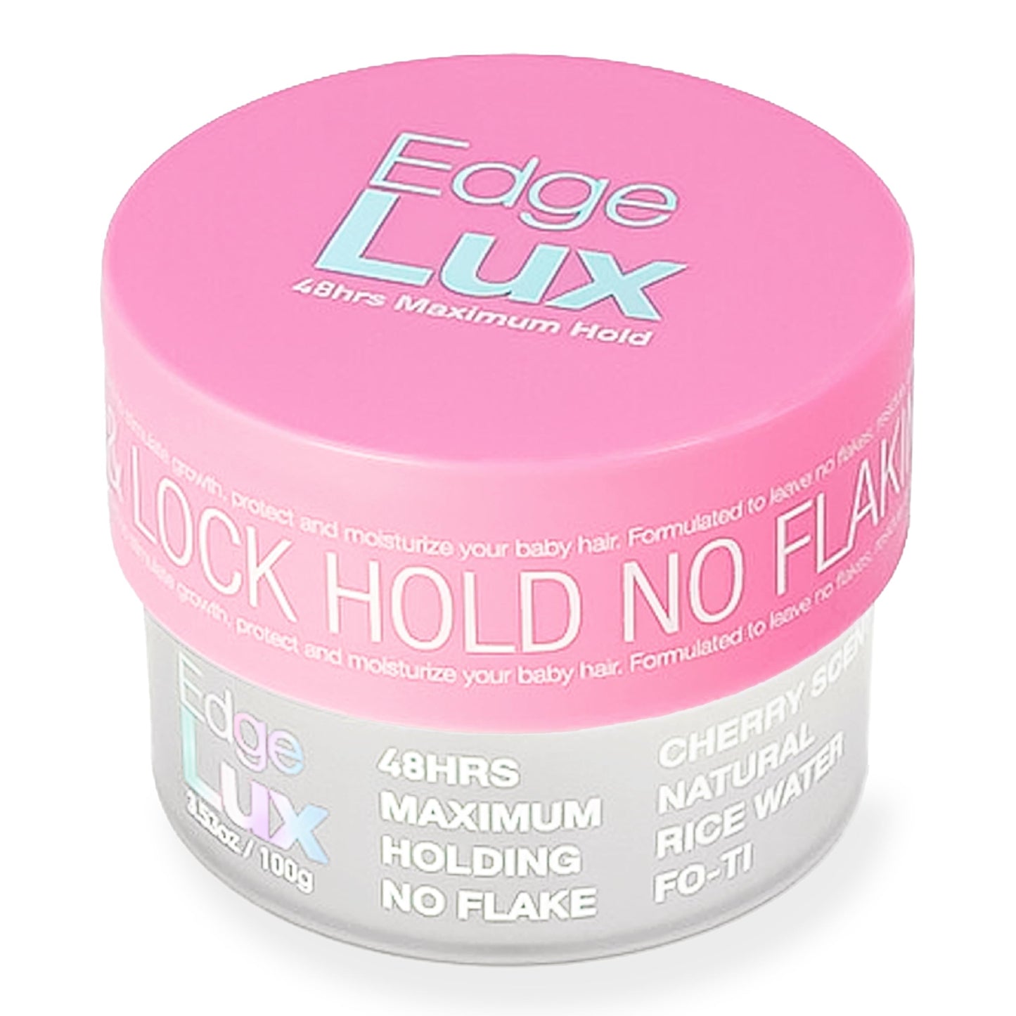 Lux Collection Edge Control Gel for 4C Hair - 48 Hour Maximum Hold Edge Control, Edge Lux with Castor Oil, Keratin & Biotin, Non-Flaking Styling Gel