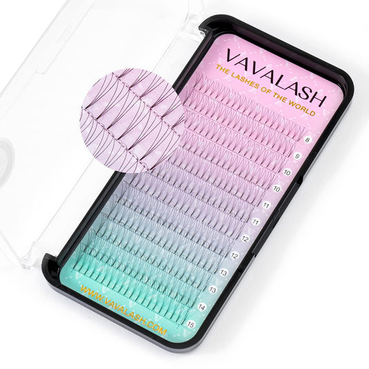 Eyelash Extensions 3D 4D 5D 6D 7D 10D Thickness 0.05/0.07/0.1 C/D Curl Eyelashes Short Stem heat bonded Premade Fans Russian Volume Pre-fanned Lash