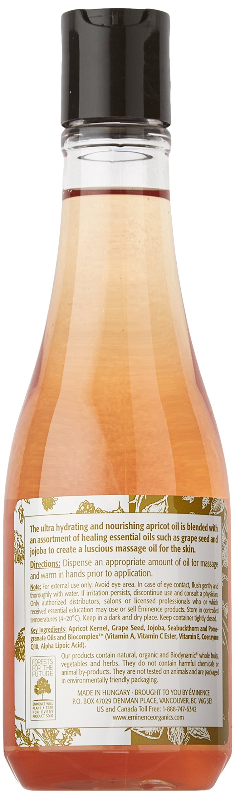 Eminence Apricot Body Oil for Unisex - 8.2 oz Oil Beauty & Personal Care Eminence