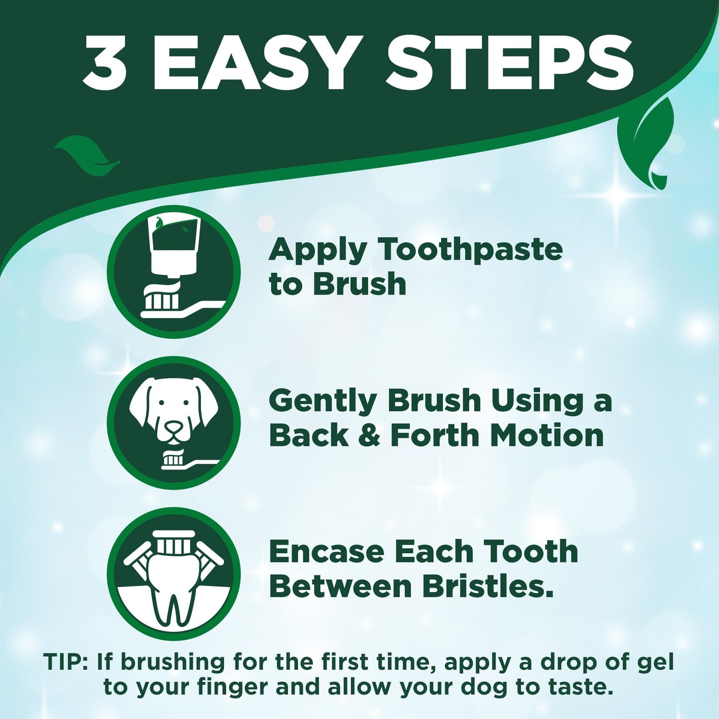 Vet's Best Dog Toothbrush & Toothpaste Kit – Plaque Remover, Whitens Teeth, Freshens Breath, Vet Formula with Finger Brush